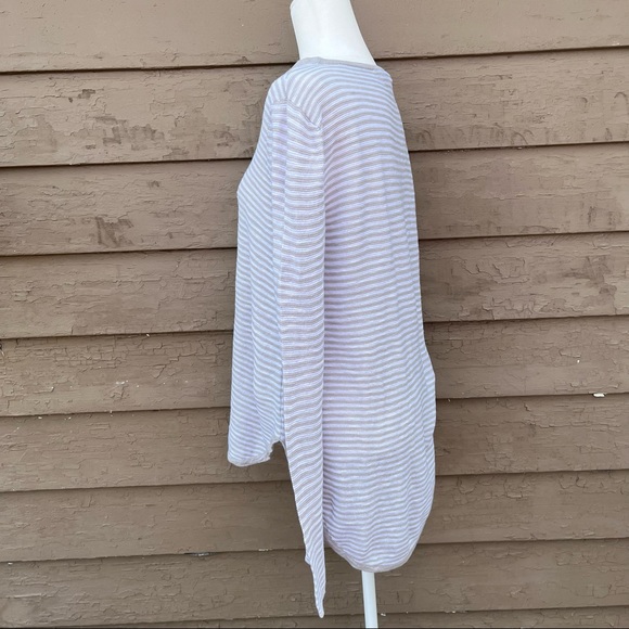 Eileen Fisher linen-blend slub top! - Picture 3 of 7